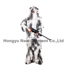 Snow camuflagem padrão Fatigues Ghillie Suit para caça (HY-C004)